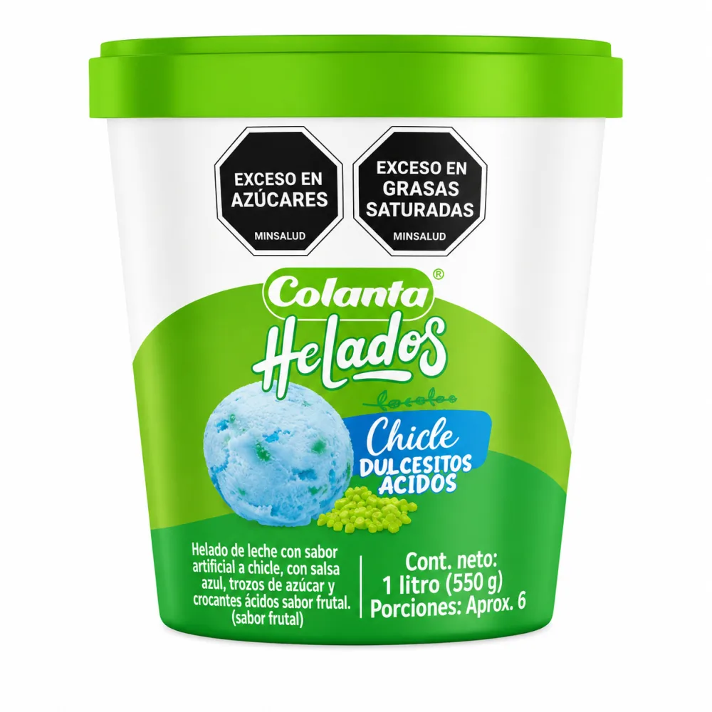 CHICLE X 1LT HELADO COLANTA