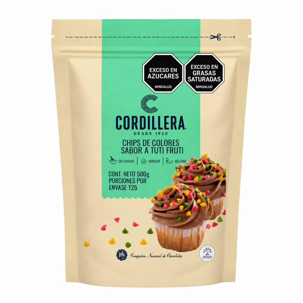 CHIPS COLORES CORDILLERA X 500 G