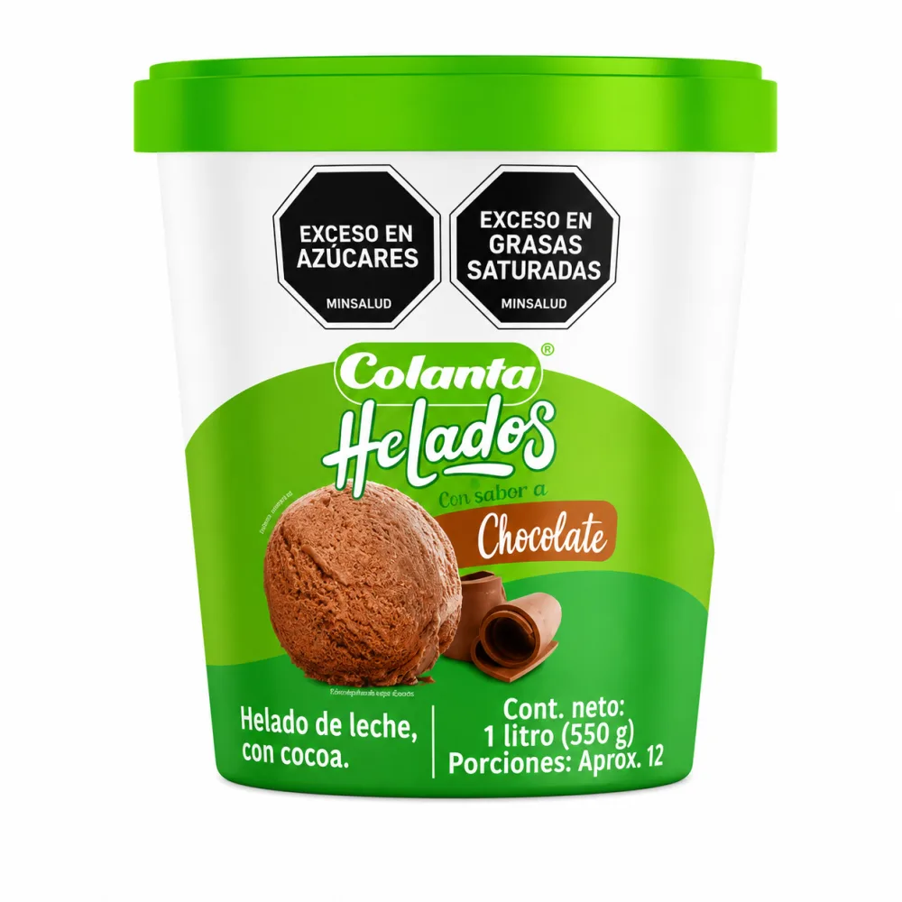 CHOCOLATE 1 LT HELADO COLANTA