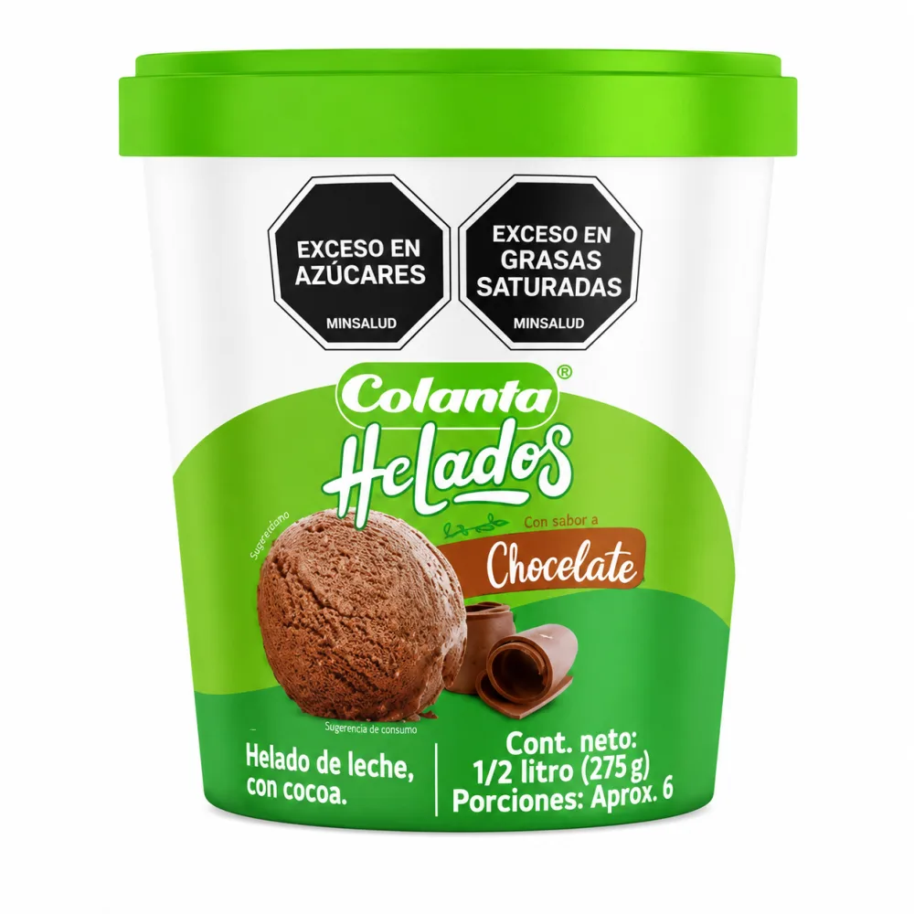 CHOCOLATE 1/2 LT HELADO COLANTA