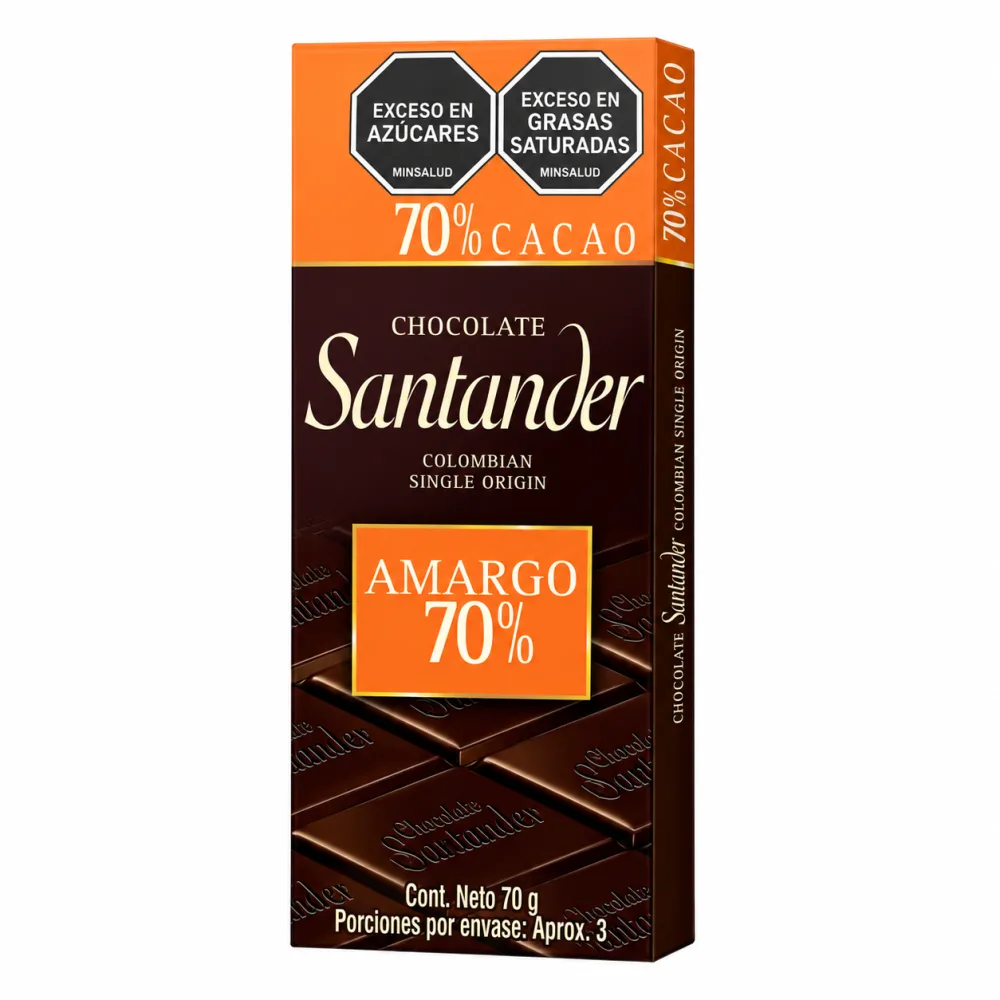 CHOCOLATE SANTANDER X 70 G