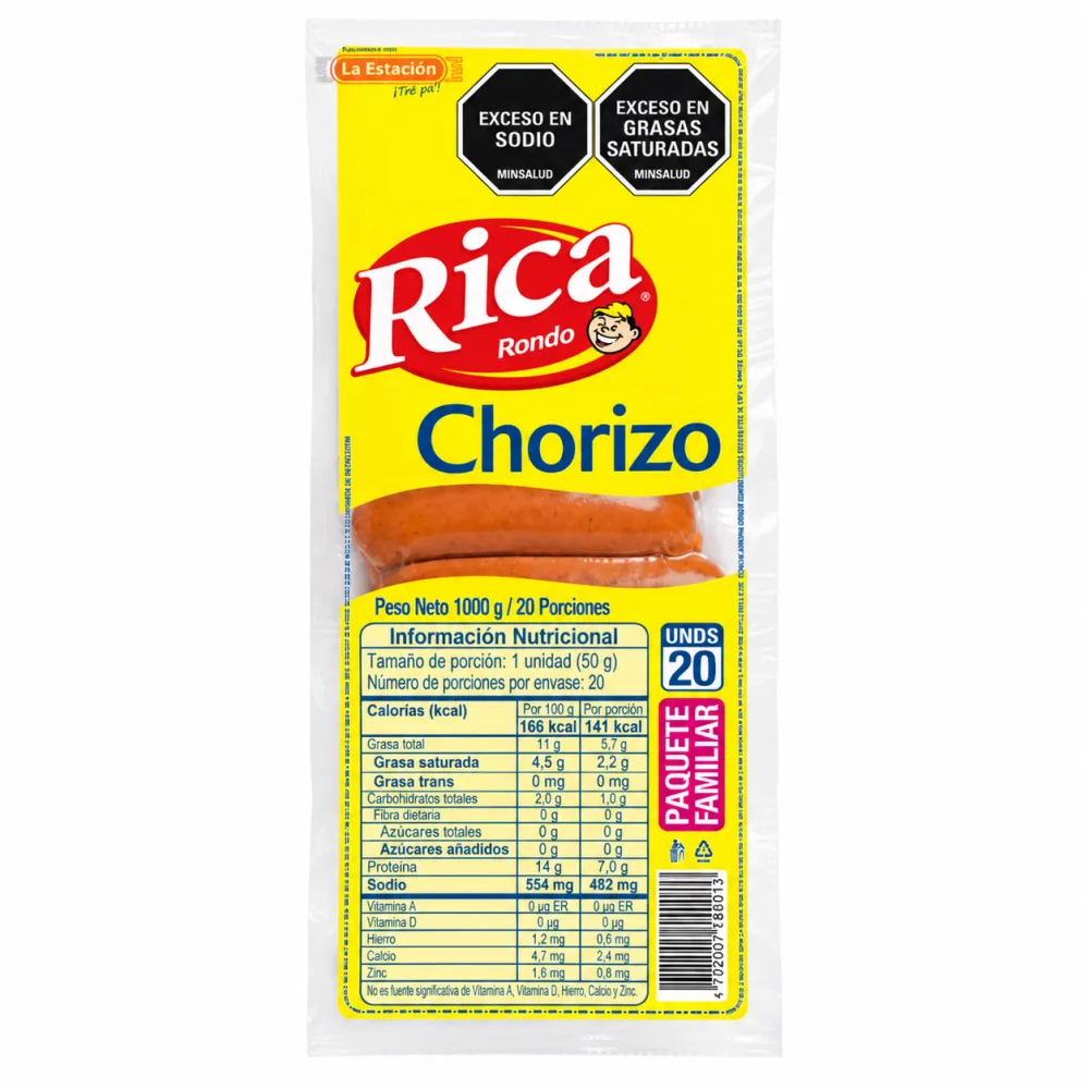 CHORIZO RICA X 1000 G