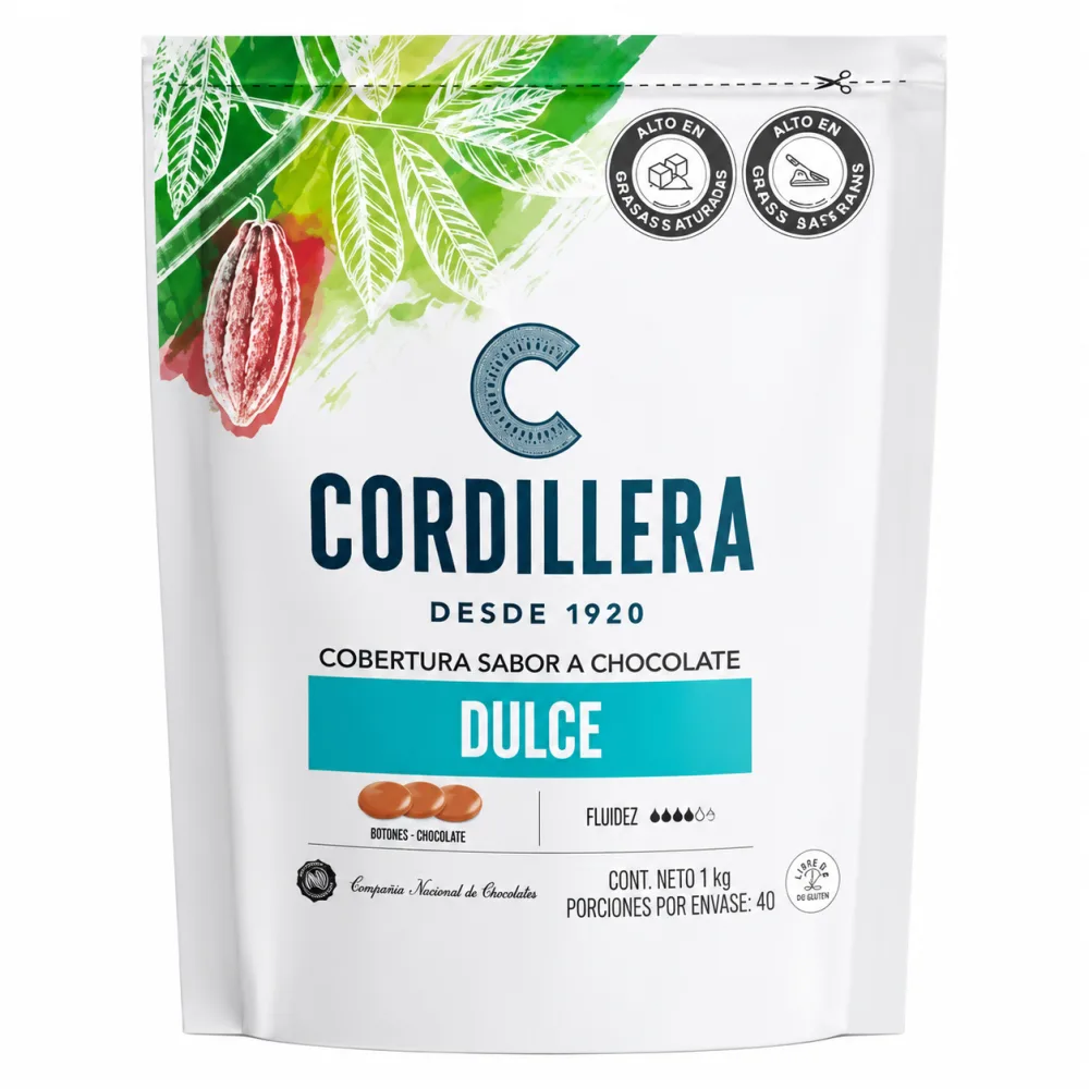 COBERT CORDILLERA DULCE MONEDA 1KL CHOCO