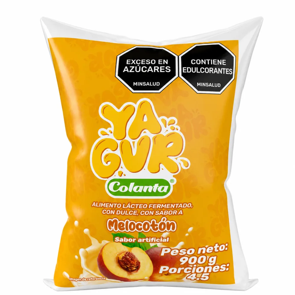 COLANTA YAGUR BOLSA MELOCOTON X900