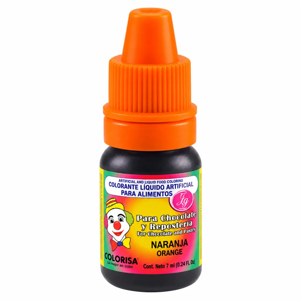 COLOR LIQUIDO JG NARANJA X7ML