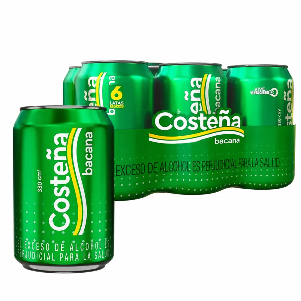 COSTEÑA BACANA LATA 330 ML*6