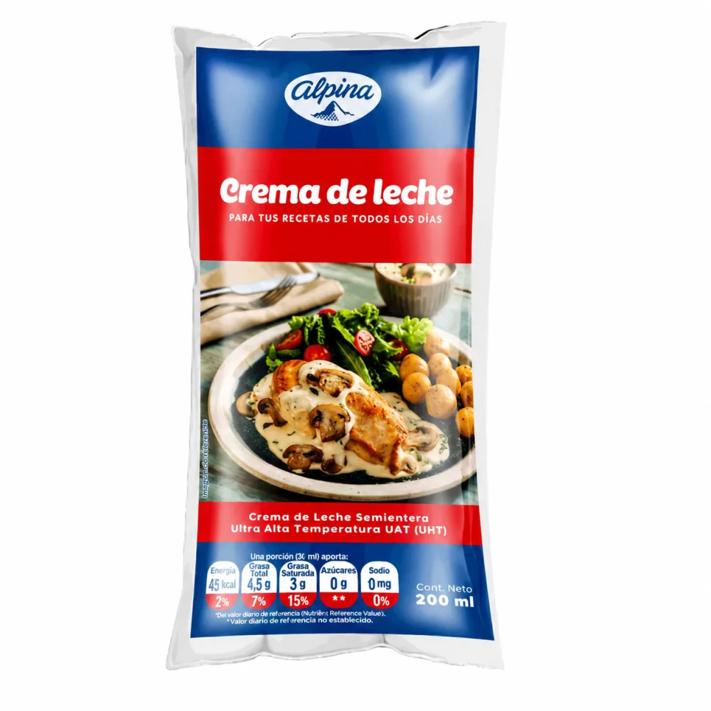 CREMA DE LECHE ALPINA X 200 ML