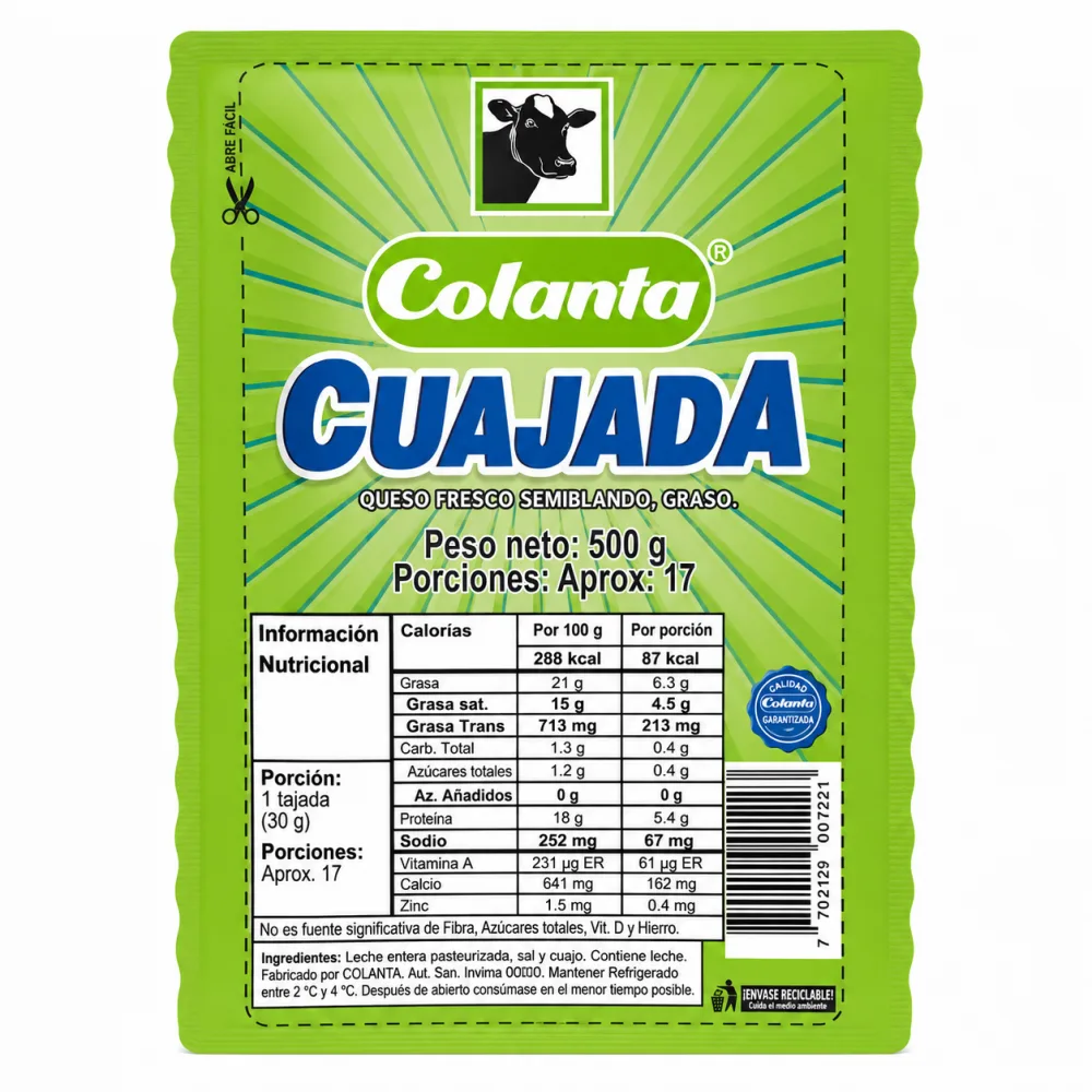 CUAJADA COLANTA 500 G