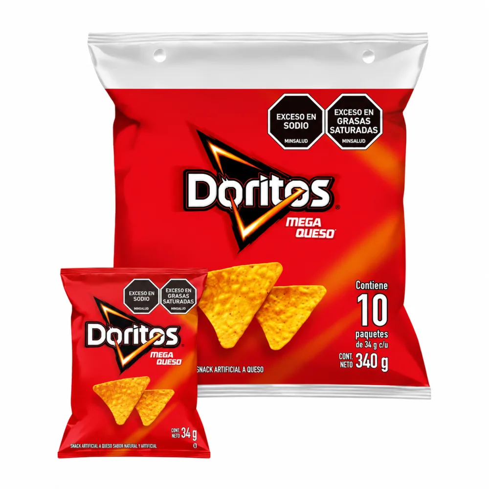 DORITOS MEGAQUESO X 10 UND