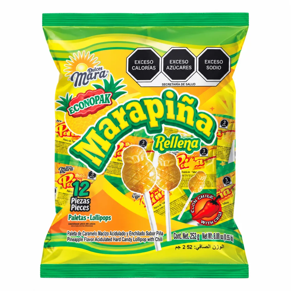 ECONOPAK MARA PIÑA RELLENA X 12