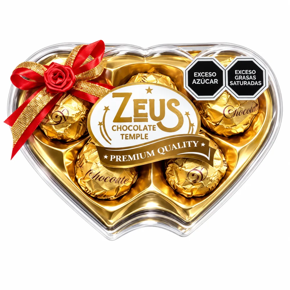 ESTUCHE DOBLE CORAZON X 5 ZEUS