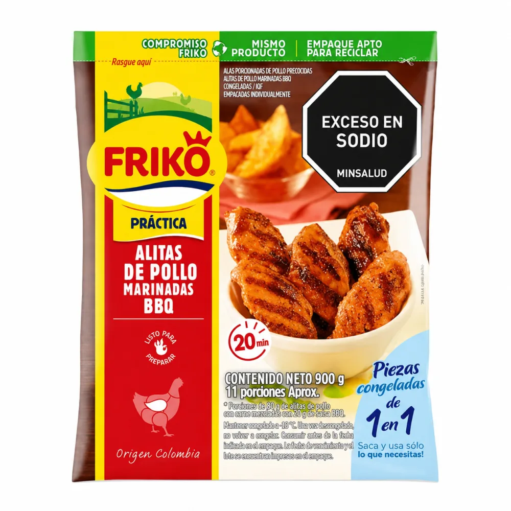 ALITAS BBQ FRIKO X 900G