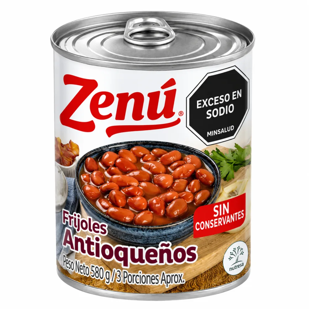 FRIJOL ANTIOQUEÑO ZENU X 580 G