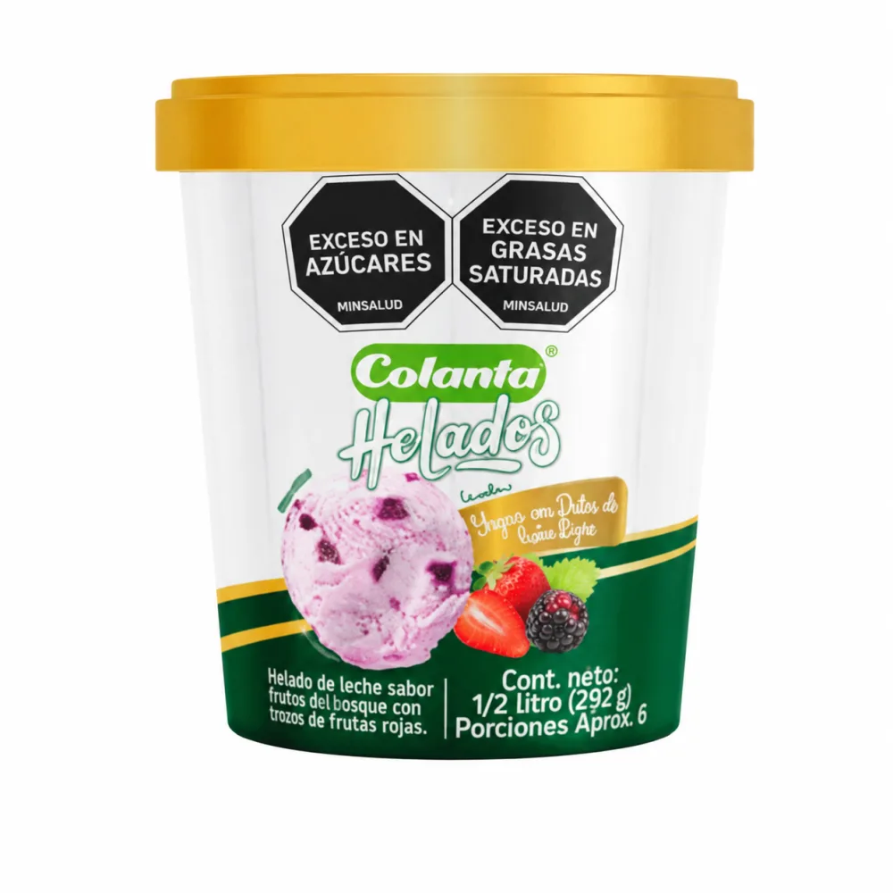 FRUTOSROJOS 1/2LT HELADO COLANTA