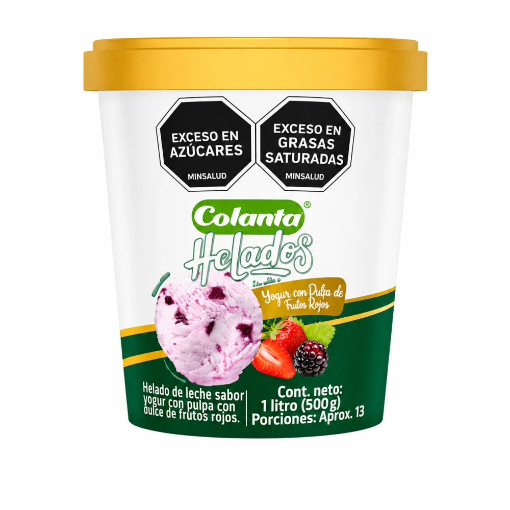 FRUTOSROJOS 1LT HELADO COLANTA