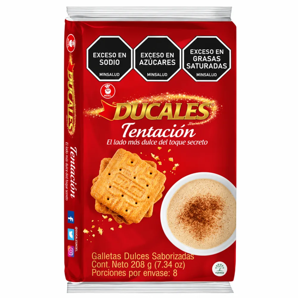 GALLETA TENTACION DUCALES X 8 UND