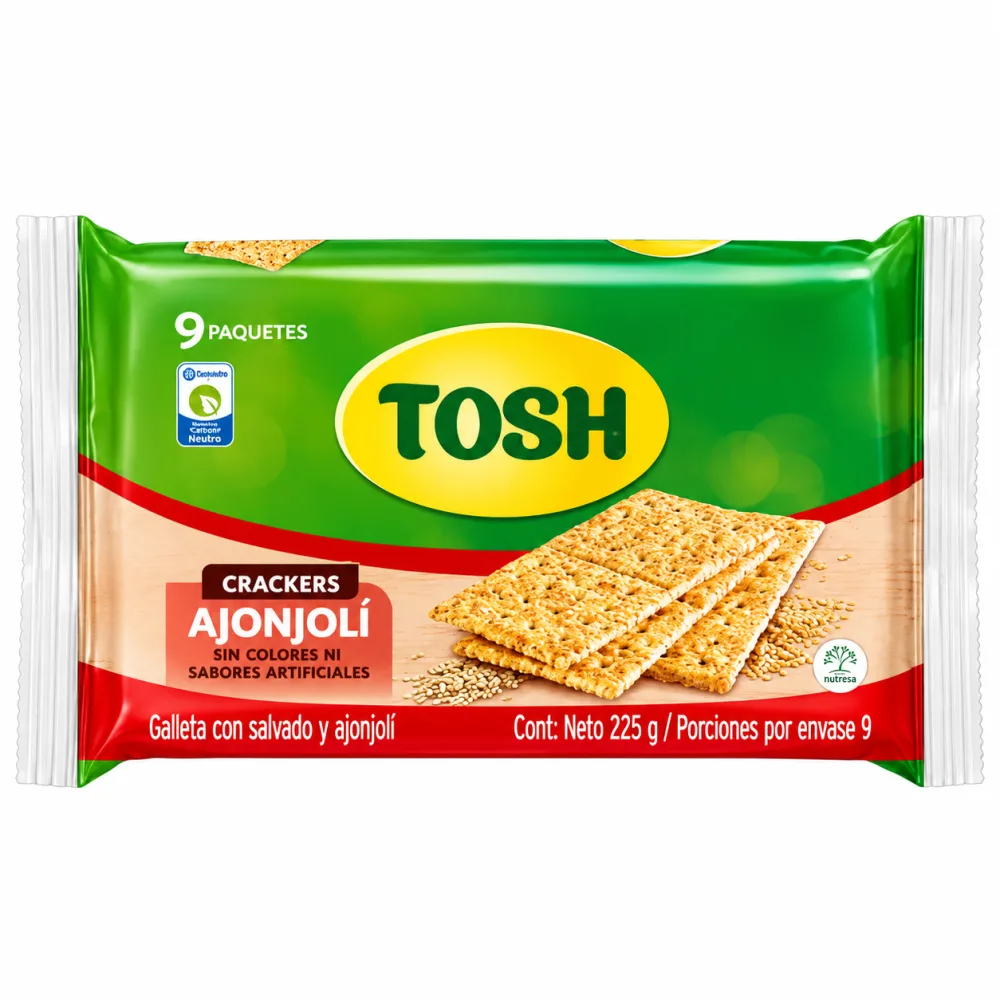 GALLETA TOSH AJONJOLI X 9 UND