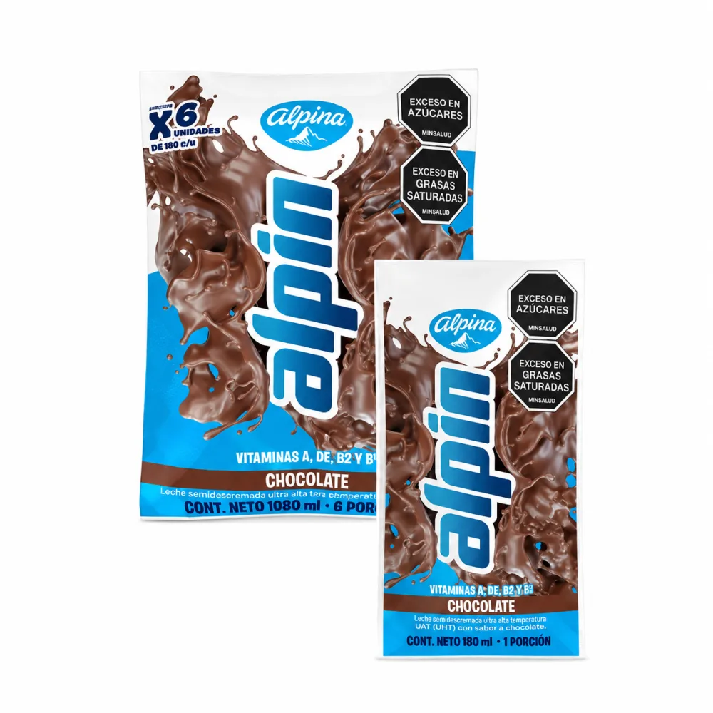ALPIN BOLSA CHOCOLATE X 6 UND