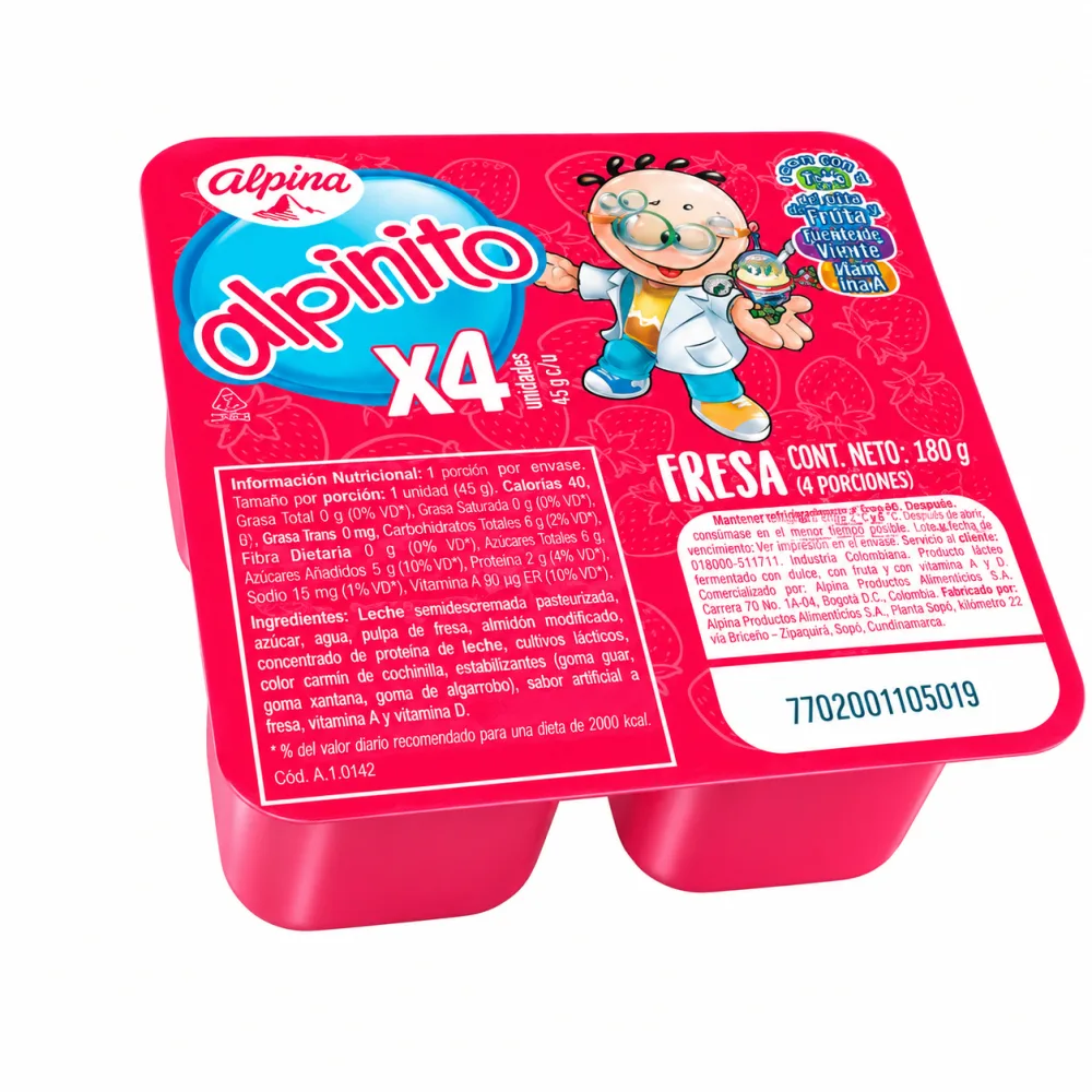 ALPINITO FRES *45G X 4 UND