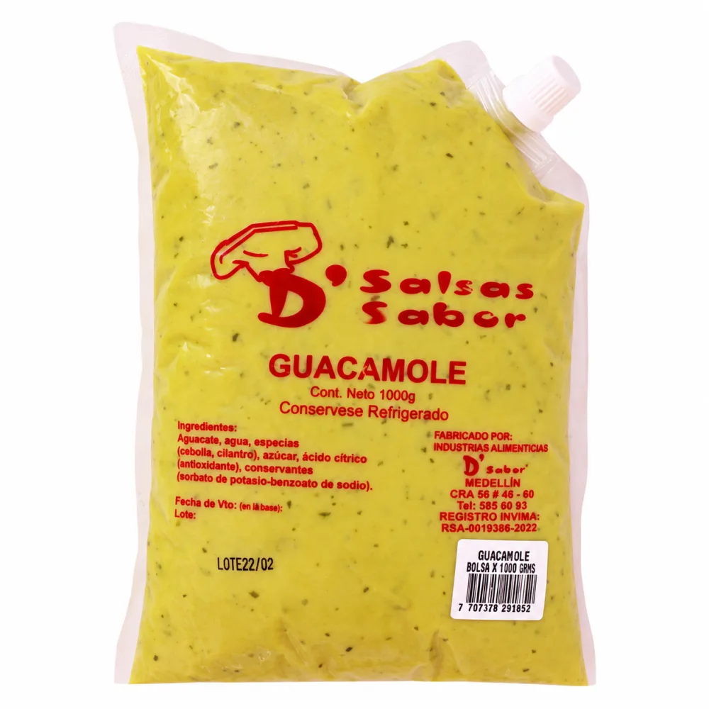 GUACAMOLE DEL SABOR X 1000 G