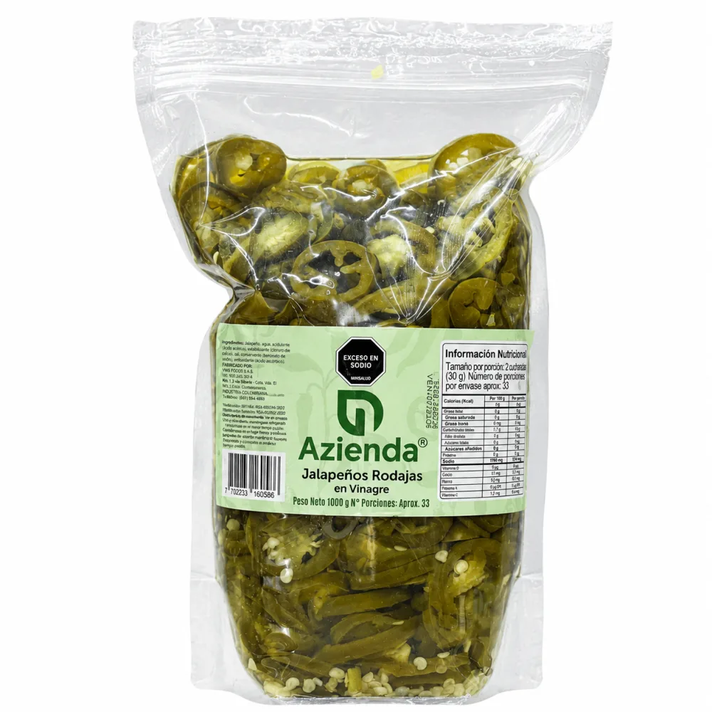 JALAPEÑO RODAJA BOLSA AZIENDA X 1000 G