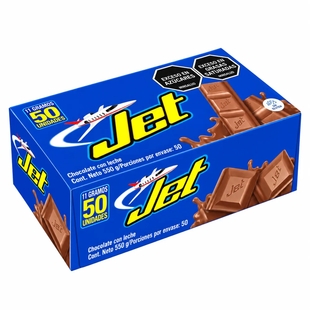 CHOCOLATINA JET LECHE # 1 X 50 UND