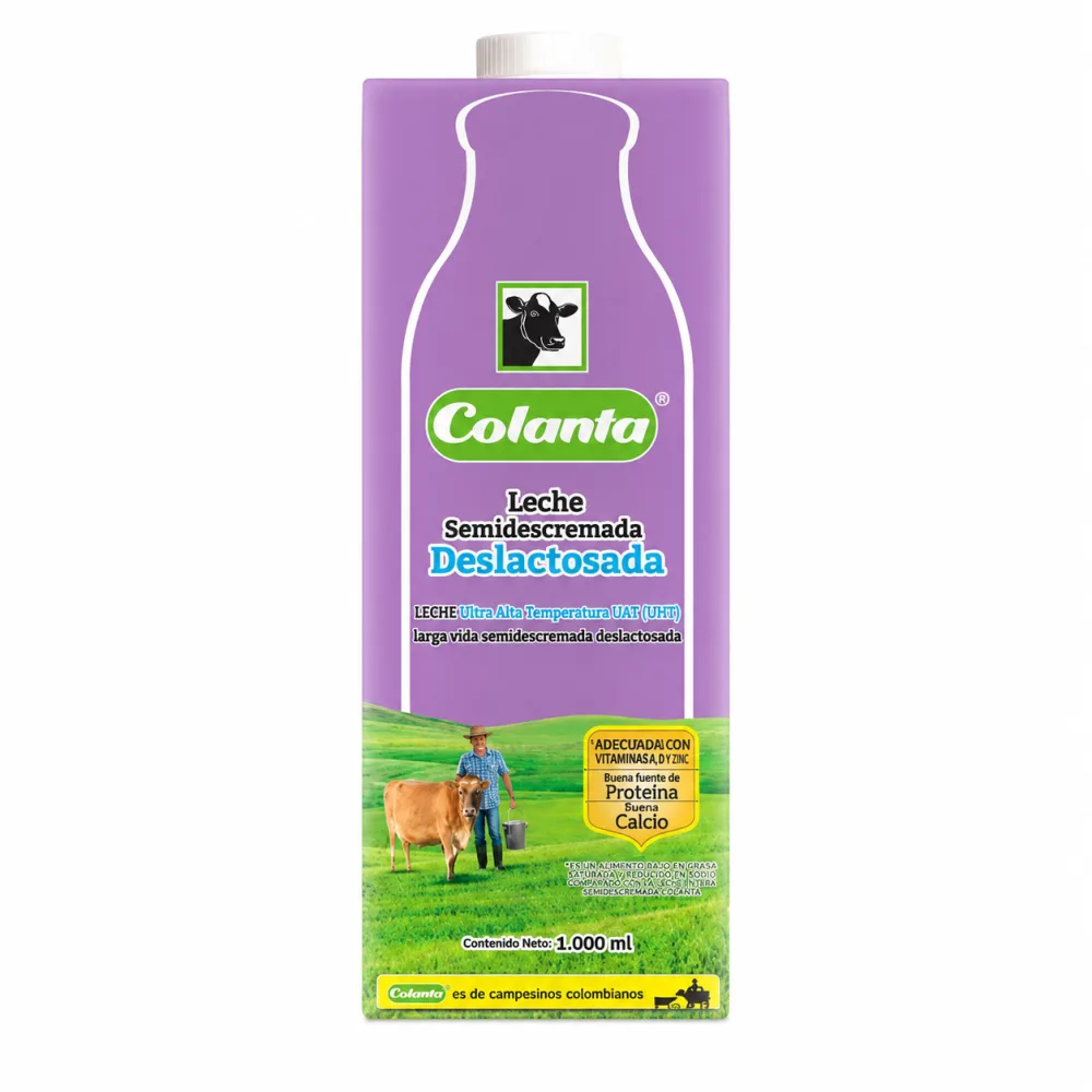 LECHE DESLACTOSADA COLANTA TETRA X 1000M