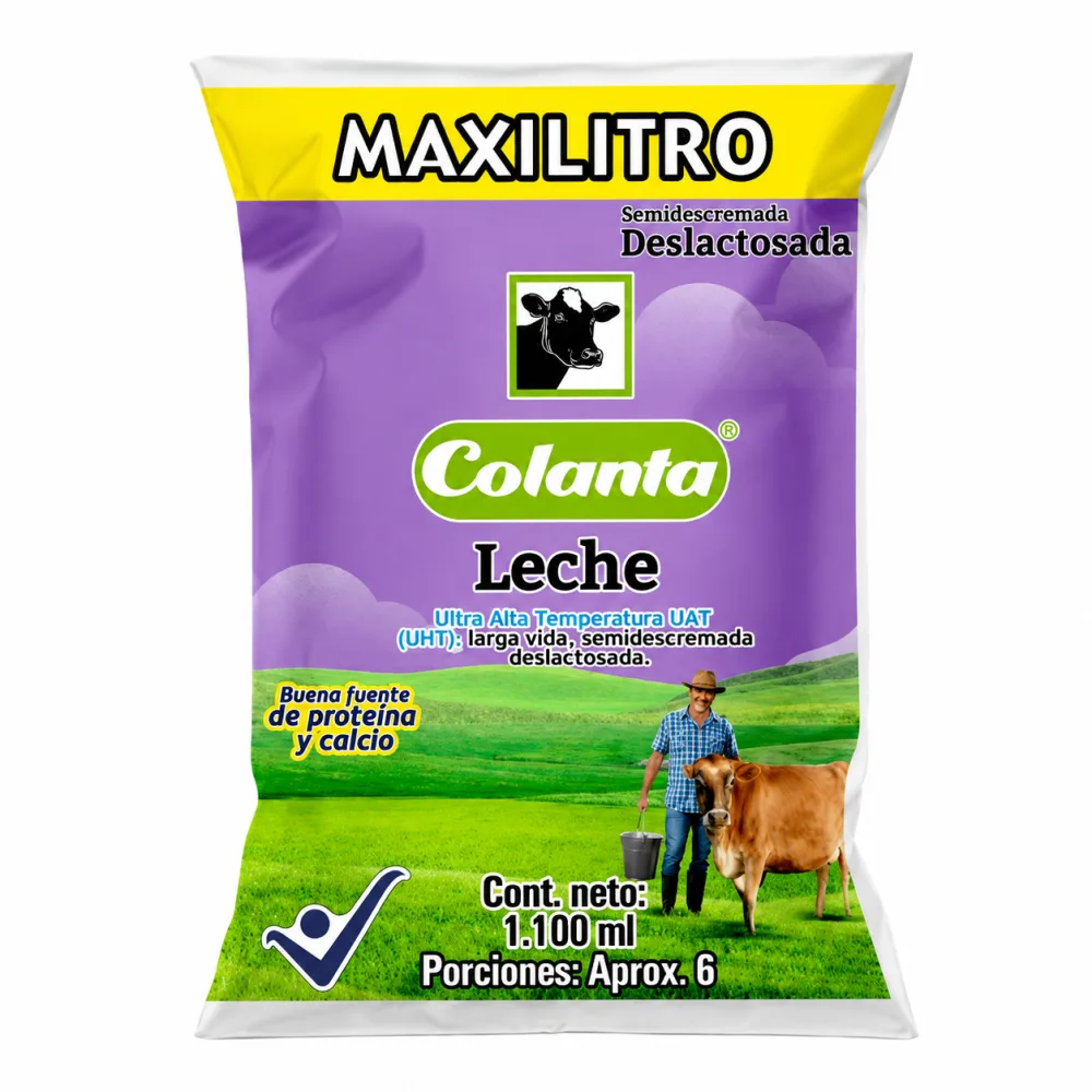 LECHE DESLATOSADA COLANTA MAXILITRO  X 1100 ML