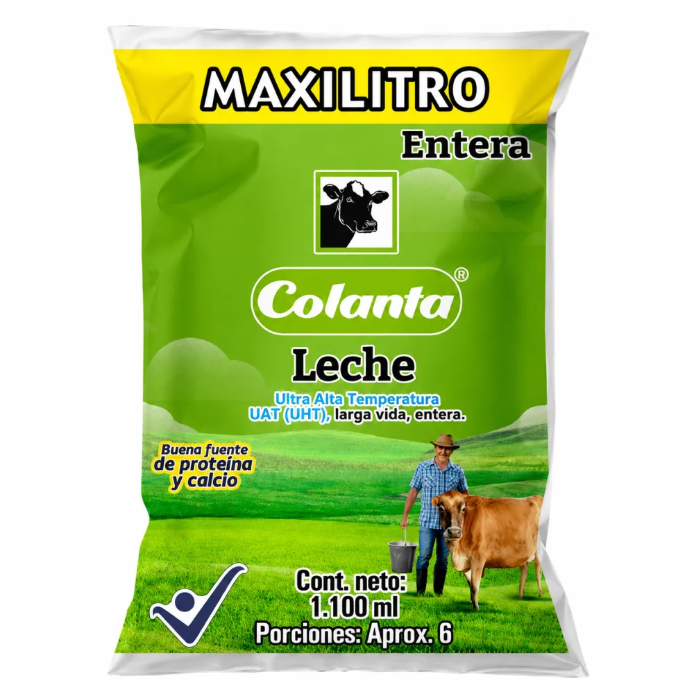 LECHE ENTERA COLANTA MAXILITRO X 1100 ML