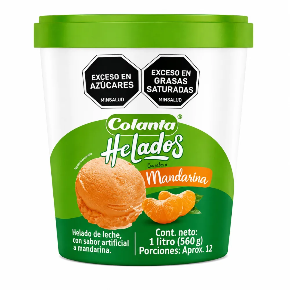 MANDARINA 1LT HELADO COLANTA
