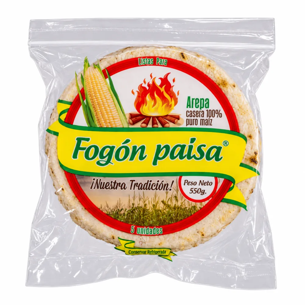 AREPA TELA FOGON PAISA X 5 UND