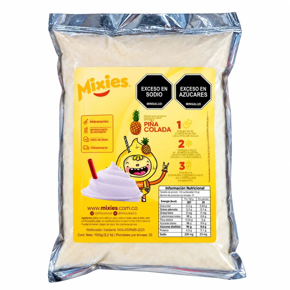 MEZCLA GRANIZADO FRYSCOL PIÑA/COLA*1000