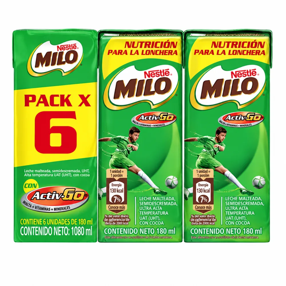 MILO TETRA SIXPAK X 180 ML