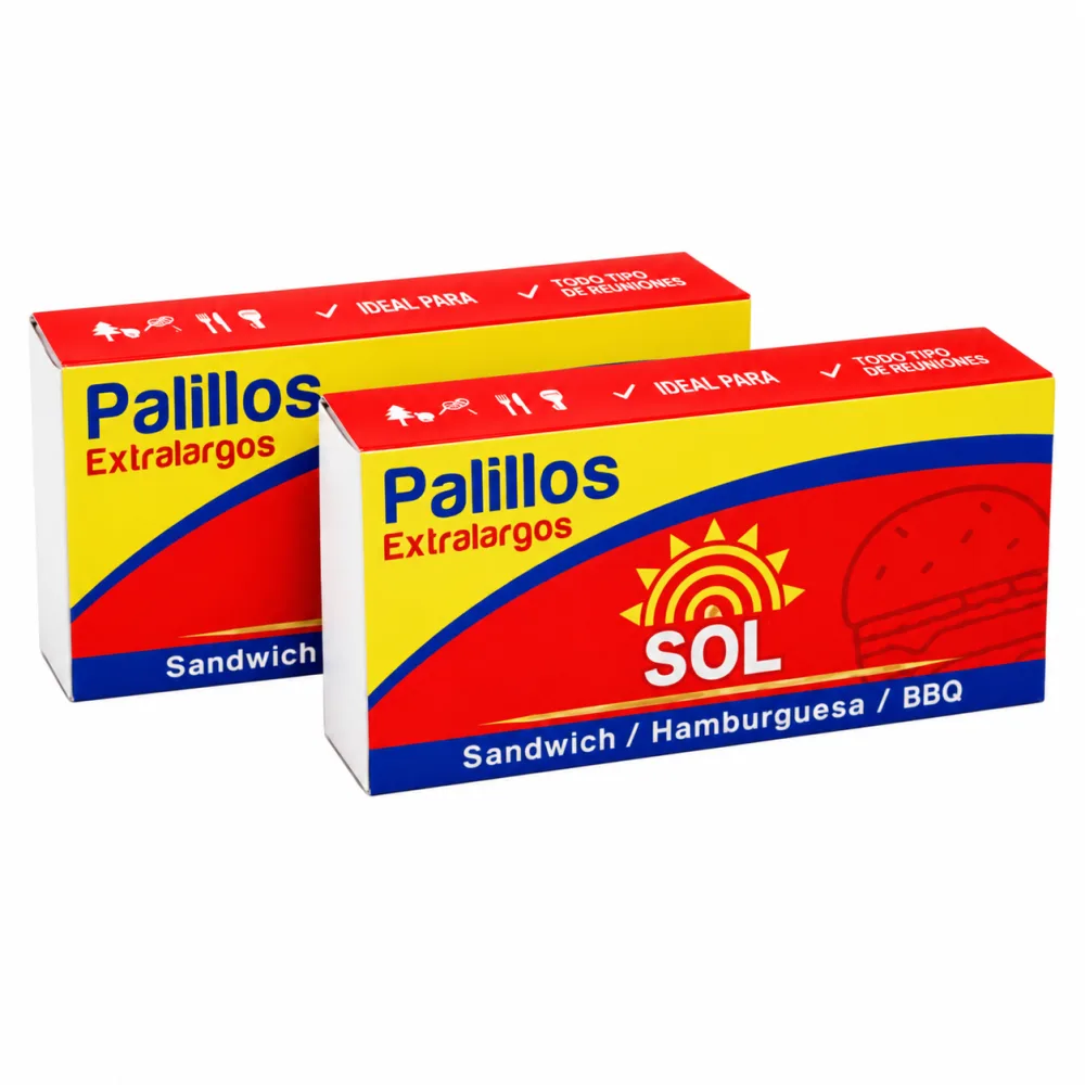 PALILLO EL SOL HAMB X 125