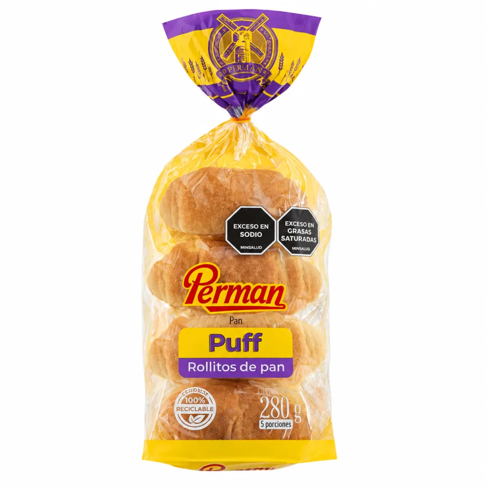 PAN PUFF ROLLITOS PERMAN X 280 G