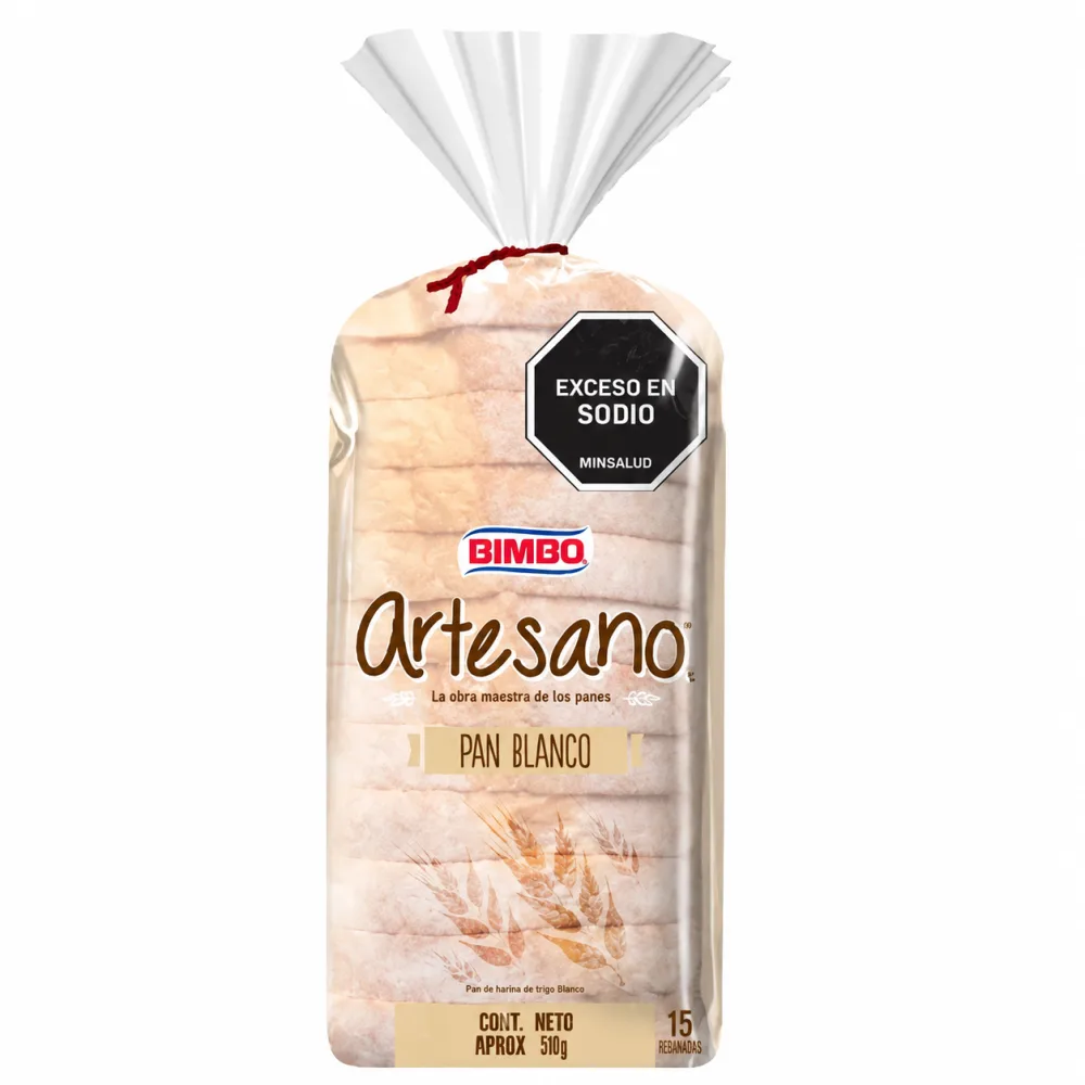 PAN TAJADO ARTESANO BCO BIMBO * 500G