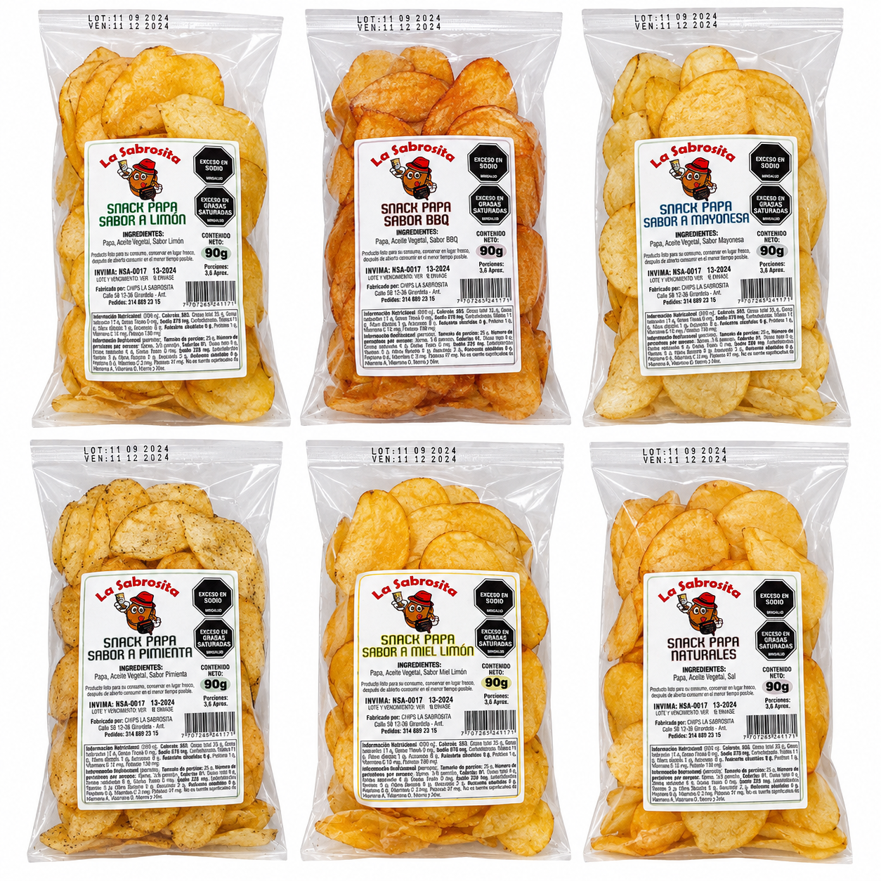 PAPA SNACK LA SABROSITA X 90 G