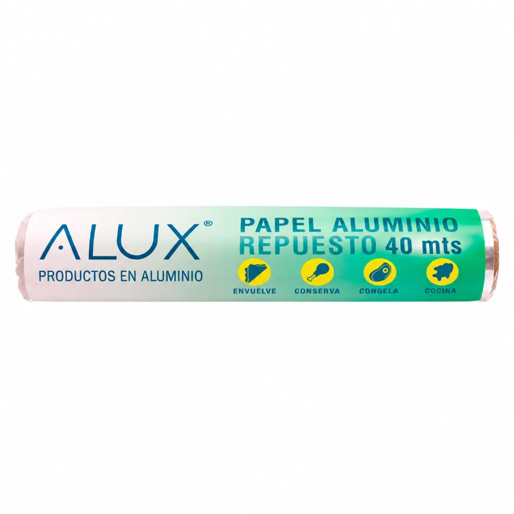 PAPEL ALUMINIO 40MT ALUX