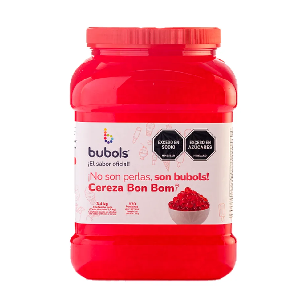 PERLAS BUBOLS CEREZA/BOMBOM *1.1KG