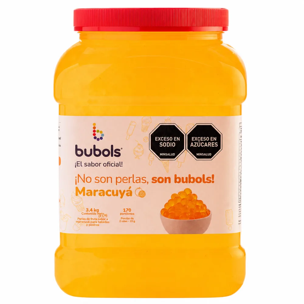 PERLAS BUBOLS MARACUYA *3400 G
