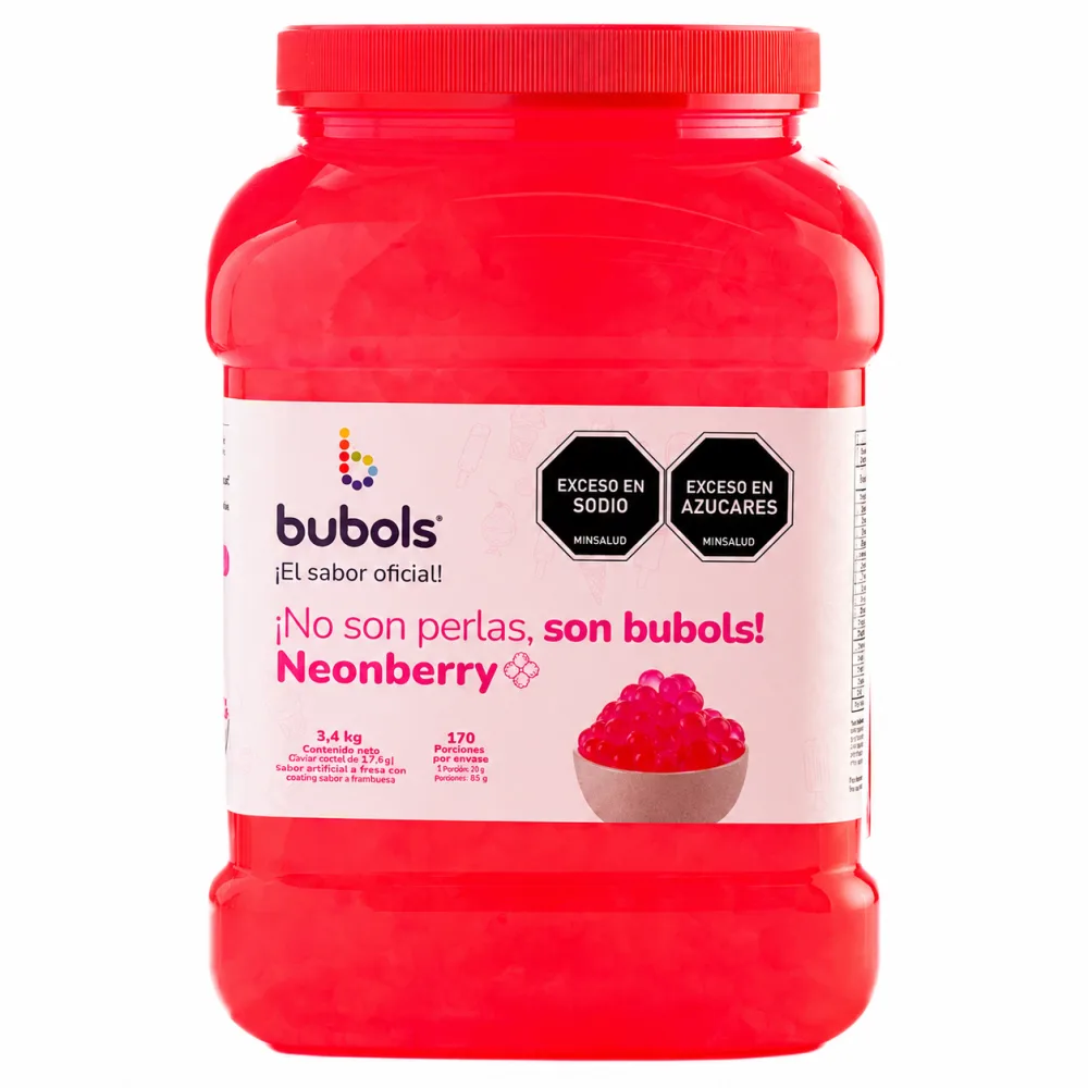 PERLAS BUBOLS NEONBERRY *3400 G
