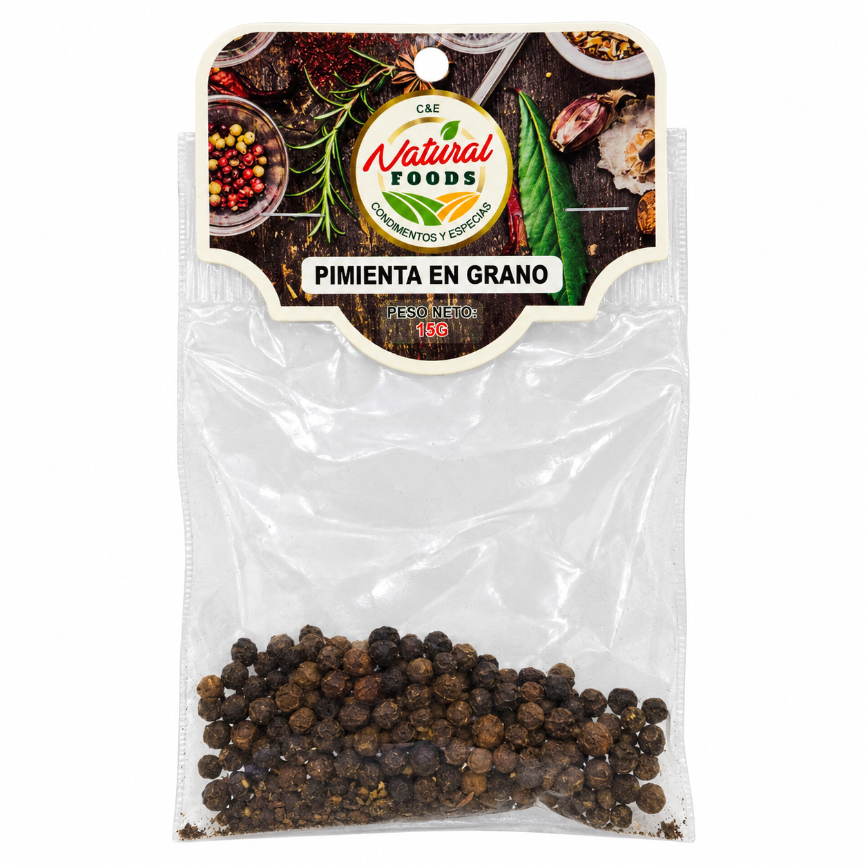 PIMIENTA EN GRANO NATURAL FOODS X 15 G
