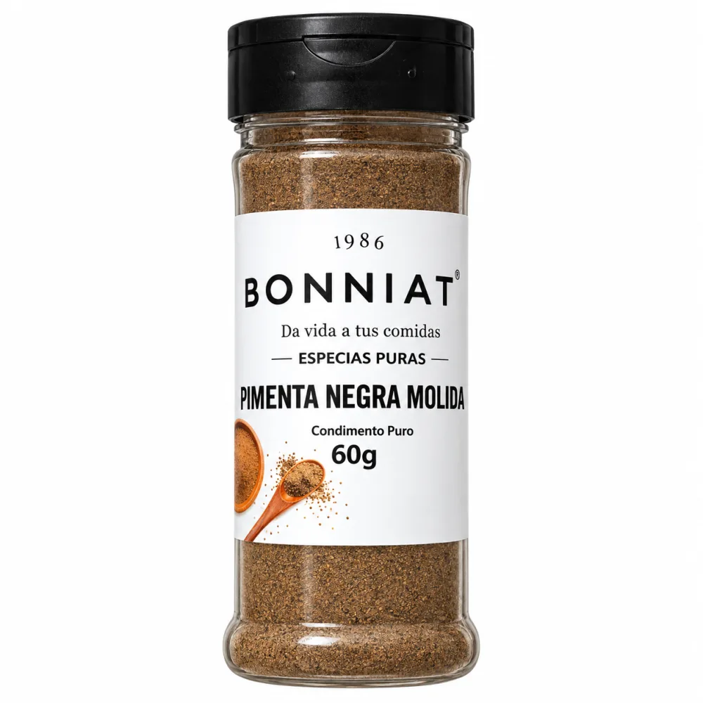 PIMIENTA NEGRA MOLIDA BONNIATO X 60 G
