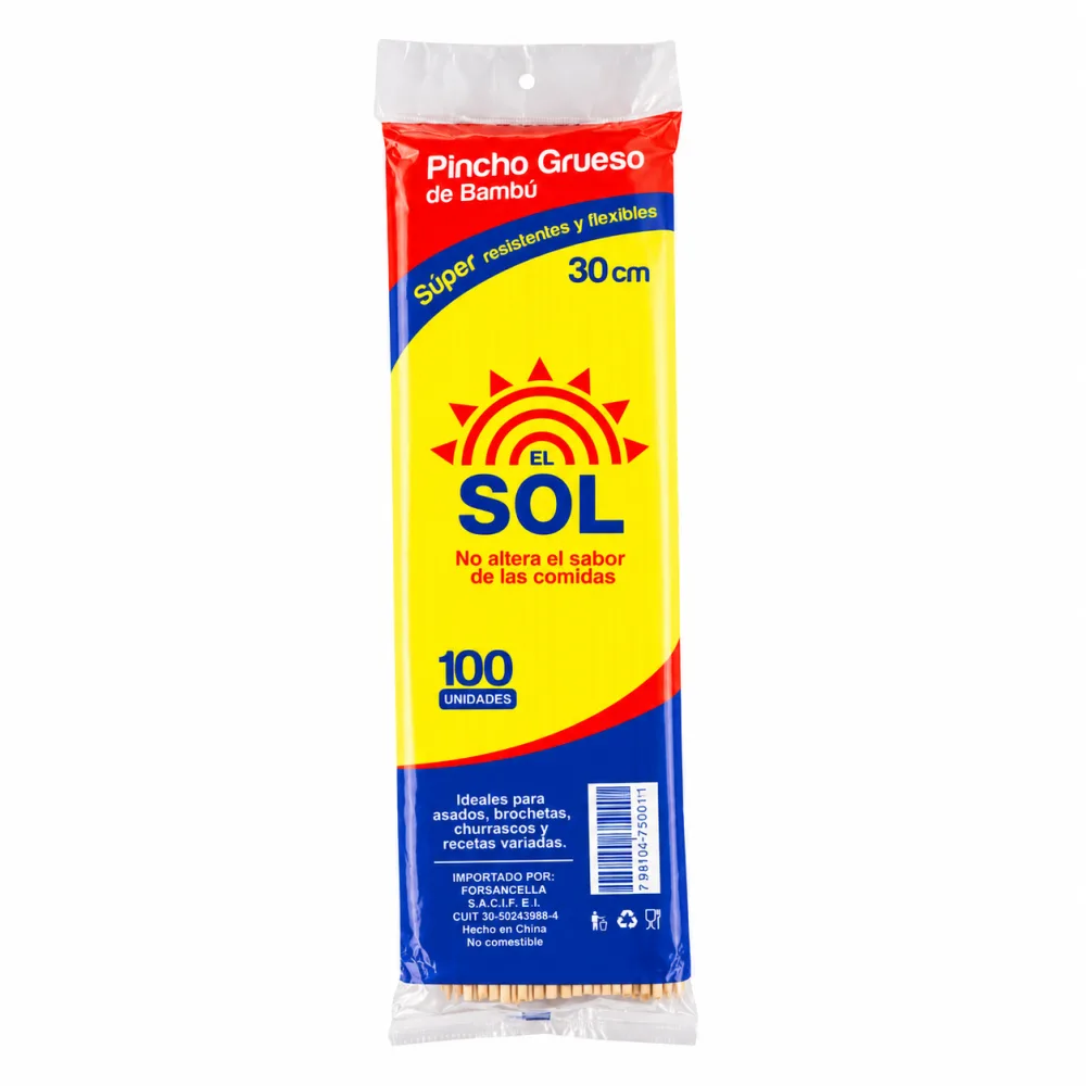 PINCHUZO GRUESO EL SOL 30 CM