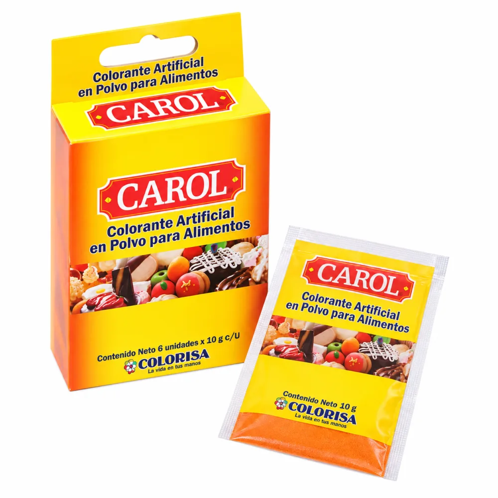 POLVO CAROL C10 NARANJA X 10 G