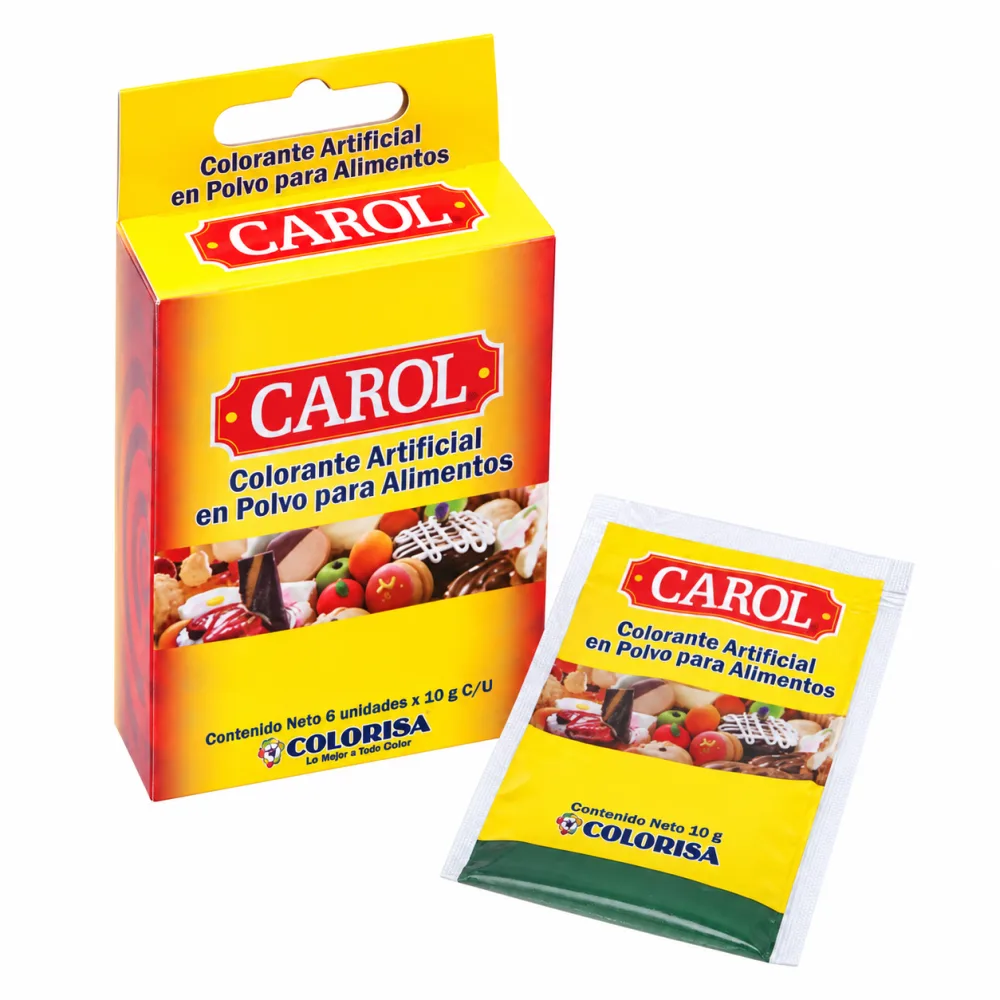 POLVO CAROL C10 VERDE LIMON X 10 G