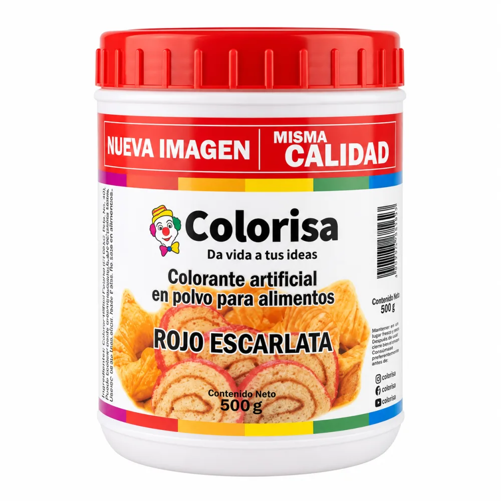 POLVO CAROL ROJO ESCARLATA 500 G