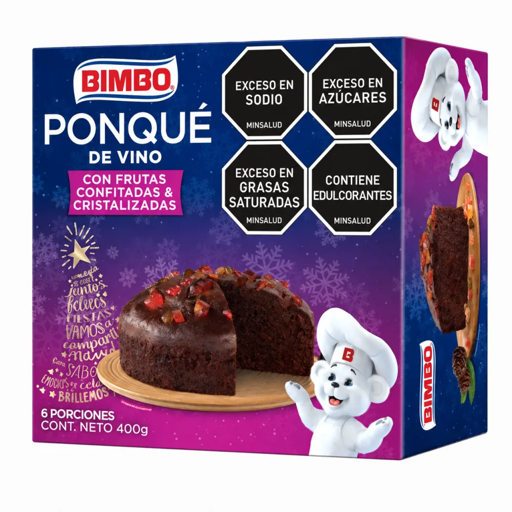 PONQUE VINO BIMBO 400G * 6 PORC