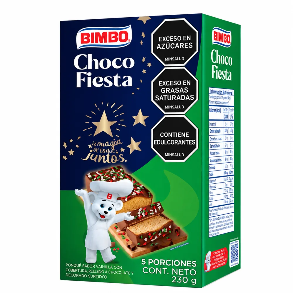 PONQUE CHOCO FIESTA BIMBO X 230G