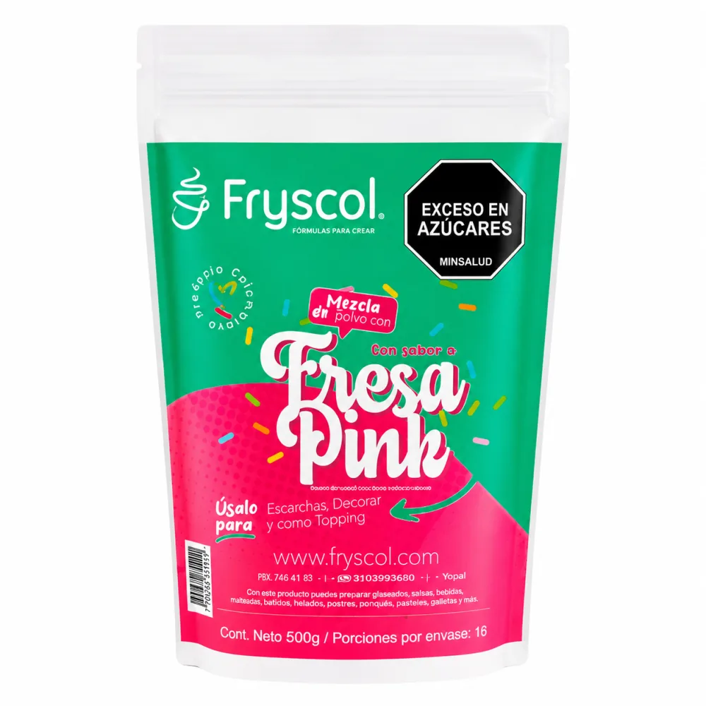 AZUCAR FRESA PINK FRYSCOL X 500G